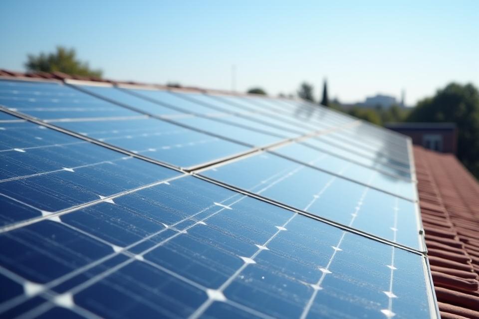 Limpieza de paneles solares para eficiencia energética